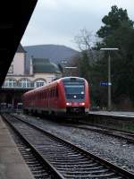 Heute darf die 612 159 in Bad Harzburg stehen (27.12.2007)