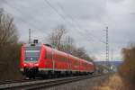 612 666 DB Regio bei Michelau am 16.02.2014.