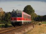 614 065-1 dieselt am 21.10.07 als RB durch Lindwedel