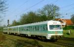 614 063 als RB 34699 (Harburg–Soltau–Hannover) am 17.02.2002 in Klecken 