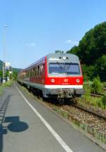 614 070 als RB 35826 (Hartmannshof–Lauf links Pegnitz) am 05.07.2006 in Pommelsbrunn