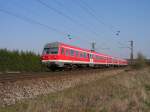 BR 614 056-0 als RB von Rotenburg - Minden Westf. auf der KBS 380 vor Nienburg.