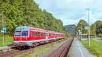 Nach kurzem Aufenthalt setzte 614 021 am 4.9.06 seine Fahrt nach N�rnberg fort.