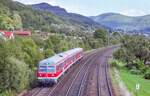 1,8 km musste 614 021 am 4.9.06 noch bis zu seinem n�chsten Halt in Hersbruck (rechts der Pegnitz) zur�cklegen.