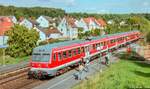 614 021 hielt am 4.9.06 auf dem Weg nach Hersbruck in Reichenschwand auf Gleis 1.