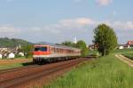 614 005 mit Anhang am 27.05.2010 als Umleiter-RE bei Sulzbach-Rosenberg