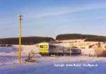 Winterstimmung kurz vor Bad Steben (KBS 857) am 14.02.1988.