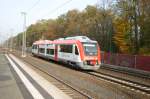 Bald alle Stunde konnte man am 9.November den Triebzug ITINO bei Probefahrten auf der Strecke Frankfurt a.M.