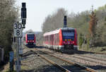 620 503 (nach Trier) und 620 529 (nach Köln-Deutz), RE22, Begegnung in Euskirchen - 21.03.2019