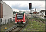 DB 620044 fährt hier am 14.5.2021 um 14.12 Uhr aus Lüdenscheid kommend in den Bahnhof Gummersbach ein.