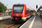 Stadttore-Linie (KBS 175) mit DB 623 021 / 623 521 nach Ueckermünde Stadthafen Ausfahrt Bf Torgelow / 27.09.2021