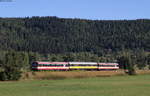 VT 43 und VT 42 als HzL86311 (Gammertingen-Tuttlingen) bei Tuttlingen 12.8.18