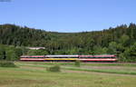 VT 42 und VT 43 als HzL87627 (Sigmaringen-Donaueschingen) bei Immendingen 8.6.19