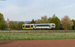 VS 425 und VT 441 als WEG 3130 (Schorndorf – Rudersberg-Oberndorf) bei Schorndorf 12.4.24