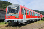VT 81 (626 981) am 06.06.2026 in Brohl als Teil der Fahrzeugausstellung zum 125-j�hrigen Bestehen der Brohltalbahn.