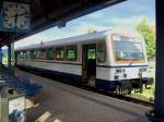 Der NE 81 VT 125 der Achertalbahn ist am Abend des 27.05.11 im Bahnhof Achern eingefahren.Von dort wird er am heutigen Tag noch dreimal nach Ottenhfen im Schwarzwald fahren,bevor er dann zur
