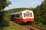 VT 413 als HzL88038 (Geisingen Leipferdingen -Immendingen) bei Aulfingen 11.7.16