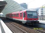 Ein 628 fhrt mit seiner RB nach Bingen Stadt in den S-Bahnhof Ludwigshafen Mitte ein.