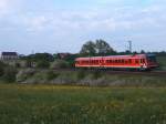 Ein unbekannter 628er vor dem Regionalbahnhof Goldshfe auf seiner Fahrt von Ulm HBF nach Ellwangen am 03.05.07.