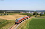 629 002-6 und 628 573-8 als RE 22311 (Rottweil-Neustadt(Schwarzw)) bei Deißlingen 7.8.17
