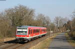 628 519-1 als RE 4385 (Aschaffenburg Hbf-Crailsheim) bei Aschaffenburg Süd 28.2.18