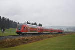 Als die REs München - Füssen noch in Hand von DB Regio waren, eilt dieser 3x Teiler mitte Dezember Richtung München, nähe Füssen