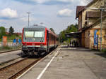 628 544 stand im Sommer 2016 im Bahnhof Wangen(Allg) als RB nach Aulendorf! Mittlerweile sieht man hier noch Baustelle, und wenn diese Fertig ist werden die alten Bahnsteige verschwunden sein und die