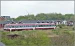 NEG Triebzug an der provisorischen Haltestelle Dagebüll Mole. (20.05.2019)