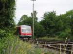 BR 628/928 544 fhrt aus dem Bad Harzburger Bahnhof