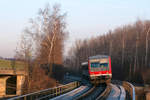 DB Regio 628 xxx (führend) + 628 499 (Nachschuss) // Frimmersdorf // 17. Oktober 2012. Mittlerweile fährt hier die VIAS als RB 39 (Düssel-Erft-Bahn).