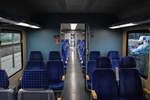 Der mit LED Beleuchtung und DBm Desing ausgestattete 628 496 der Westfrankenbahn 16.08.19