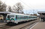 628 436/526  Anna  und 628 486/673  Maria  als RE  Main-Tauber-Express  nach Aschaffenburg am 01.12.2019 im Bahnhof Crailsheim.