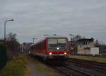 628 636 erreicht am heutigen Morgen den Bahnhof Lauterbourg. Lauterbourg ist der letzte französische Bahnhof mit Formsignalen. Nach einigen Minuten fährt 628 636 zurück nach Wörth.

Lauterbourg 03.01.2020