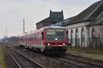 628 636 wartet in Lauterbourg auf Abfahrt. 

Lauterbourg 31.01.2020