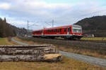 628 422 auf Überführungsfahrt bei Neukenroth gen Bamberg am 20.01.2020