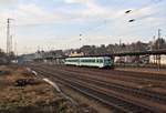 Die Erzgebirgsbahn hat sich für einige Zeit den 628 673/486 der Westfrankenbahn ausgeliehen.