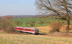 628 594 als RE Heilbronn-Crailsheim am 27.02.2016 zwischen Öhringen und Neuenstein.