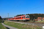 628 542 mit 905 am morgen des 26.03.20 als RB nach Aulendorf bei Oflings