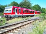 Br 628/928 563 fhrt in den Bahnhof Bad Harzburg ein (5.8.2007)