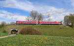 629 004-2 als RE 17965 (Pfullendorf-Aulendorf)bei Kreenried 8.5.21