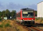 628 551 / DB regio / Einfahrt in den Bf Torgelow / 15.09.2015