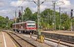 628 251 erreichte am 20.8.14 als RB von Lauda Crailsheim auf Gleis 3. 