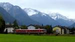 Ein mir leider Unbekannter 628.1 vor den verschneiten Oberstdorfer Bergen.