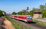 628 455 und 628 501  Hörnum  als RE 12033 (Neustadt (W) Hbf - Karlsruhe Hbf) bei der Ausfahrt Winden 22.4.26