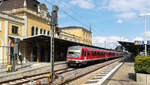 Dieseltriebzug 628 465 der DB Regio in Neustadt an der Weinstraße am 17. Juli 2020.