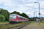 628 636 und 628 655 erreichen als RB W�rth - Lauterbourg ihren Endbahnhof.

Lauterbourg 17.08.2024