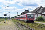 628 655 und 628 636 stehen als RB nach W�rth in Lauterbourg bereit und warten auf Abfahrt.

Lauterbourg 17.08.2024