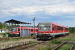 W�hrend 628 337 bereits Feierabend hat dreht 628 611 noch einige Runden zwischen Ploiesti Sud und Urziceni. Hier steht 628 611 als R 11482 Urziceni - Ploiesti Sud in Draganesti und wartet auf Ausfahrt.

Draganesti 28.07.2026