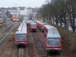 Einige 628er/928er und 611er waren am 24.November 2007 im Ulmer Abstellbereich abgestellt.