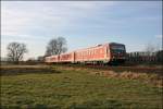 628/928 666 und 628/629 673 fahren bei Wickede (Ruhr) als RE17 (RE 29211)  Sauerland-Express , von Hagen nach Warburg (Westf). (28.12.07)